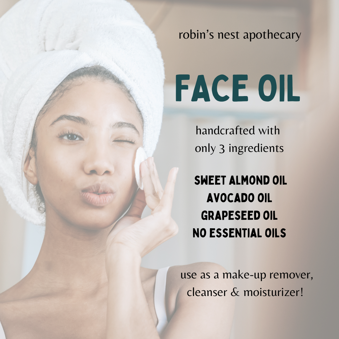 Face Oil | Vegan | Deeply Nourishing | PURE Oils | USE HEAD-TO-TOE | Vegan | No Essential Oils