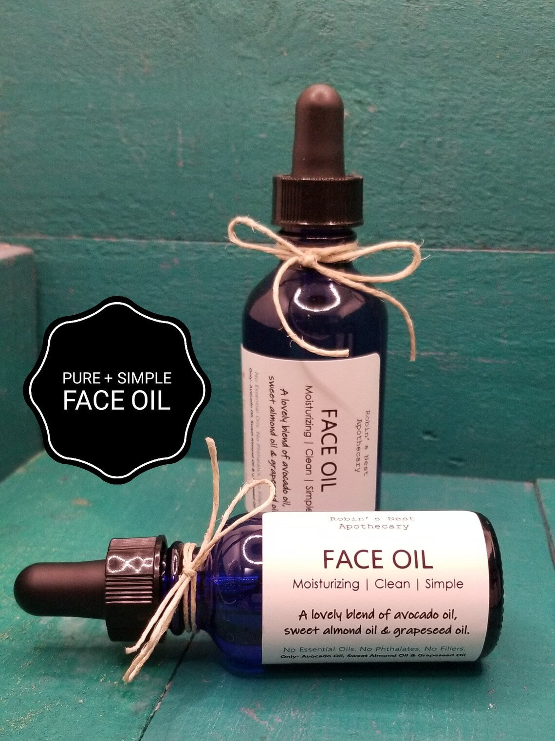 Face Oil | Vegan | Deeply Nourishing | PURE Oils | USE HEAD-TO-TOE | Vegan | No Essential Oils