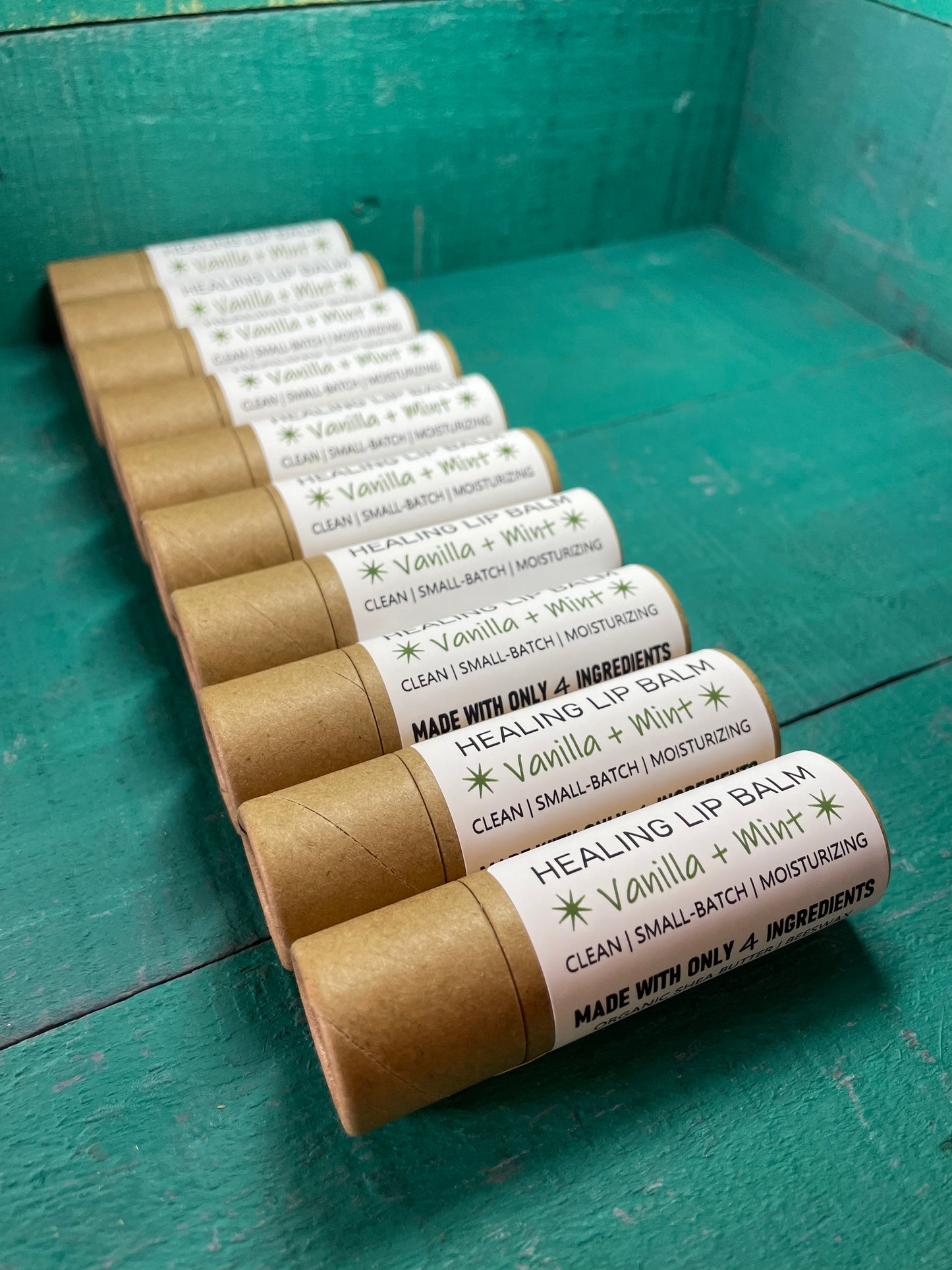 BULK Lip Balms | 5 PACK & 10 PACK | COMPOSTABLE Cardboard Tubes | Deeply Moisturizing | Creamy Texture | Sustainable PLANET-FRIENDLY Packaging | Heal Chapped Lips | Custom Chapstick