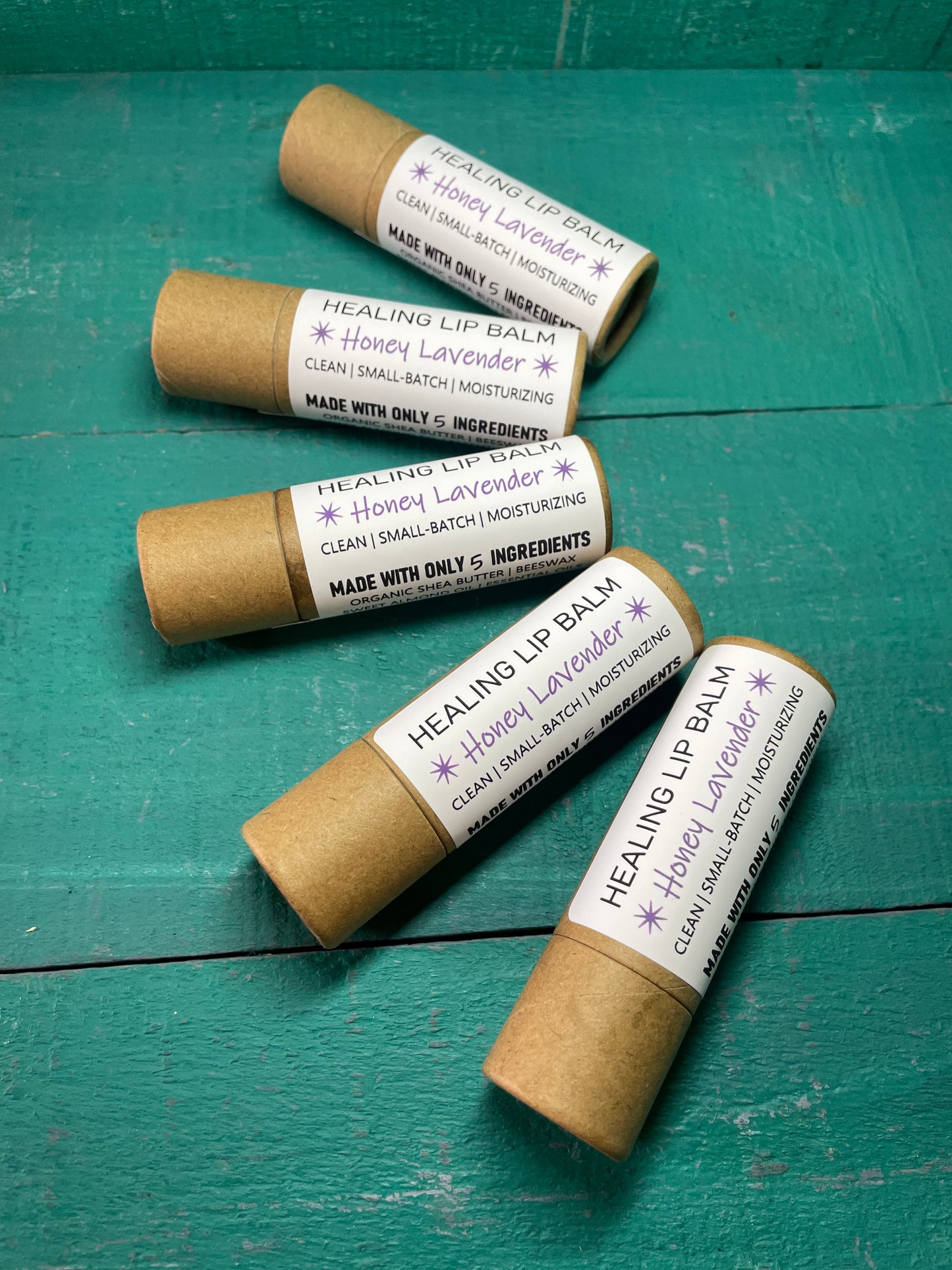 BULK Lip Balms | 5 PACK & 10 PACK | COMPOSTABLE Cardboard Tubes | Deeply Moisturizing | Creamy Texture | Sustainable PLANET-FRIENDLY Packaging | Heal Chapped Lips | Custom Chapstick
