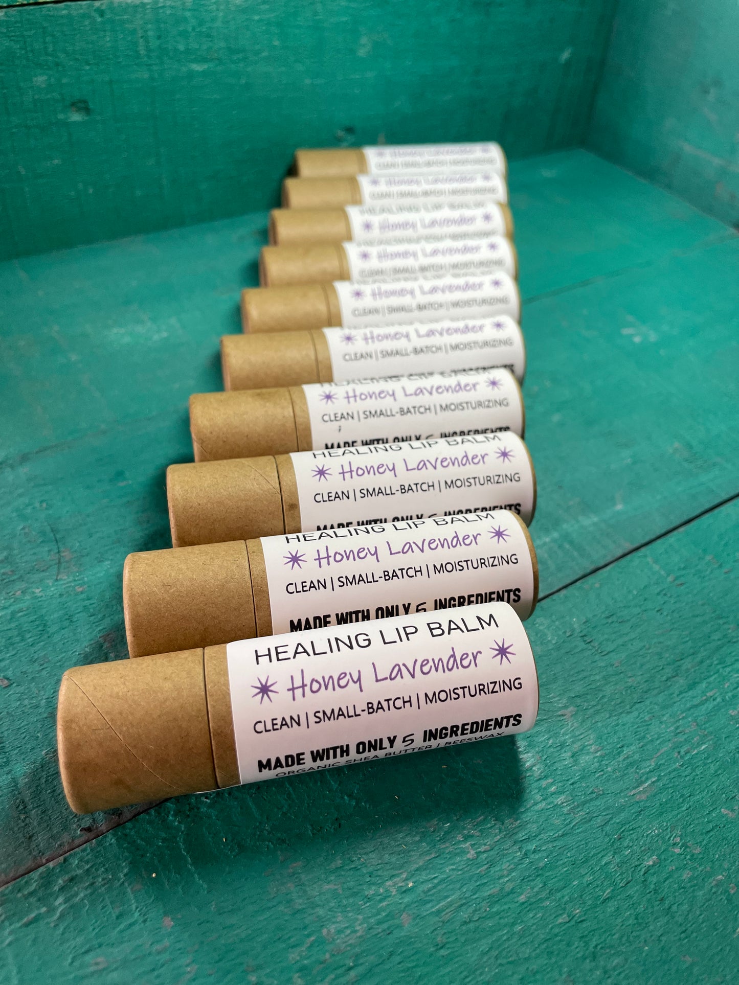 BULK Lip Balms | 5 PACK & 10 PACK | COMPOSTABLE Cardboard Tubes | Deeply Moisturizing | Creamy Texture | Sustainable PLANET-FRIENDLY Packaging | Heal Chapped Lips | Custom Chapstick