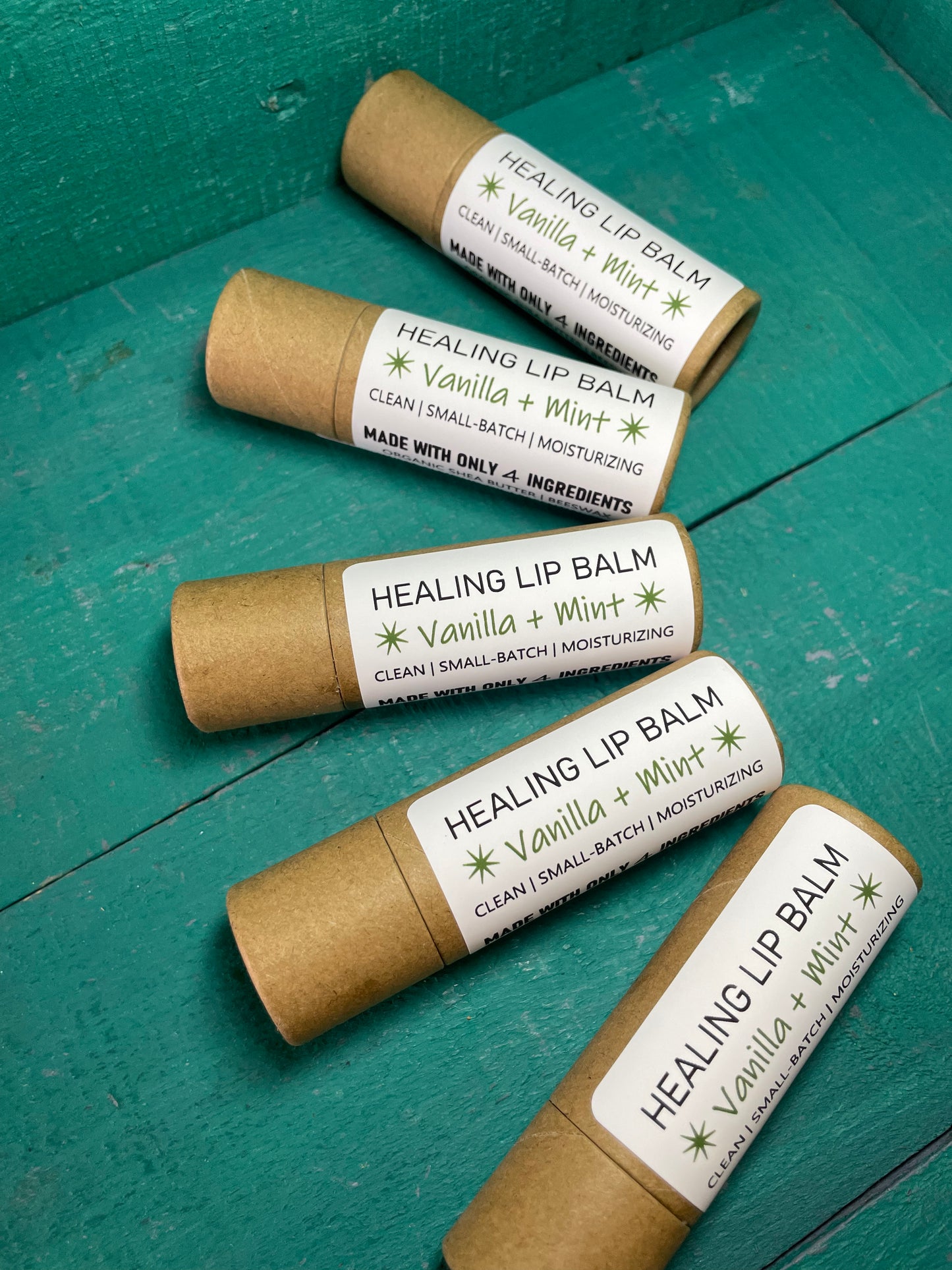 Lip Balms | COMPOSTABLE Cardboard | Deeply Moisturizing | Creamy | Sustainable PLANET-FRIENDLY | Clean Lip Balms / Chapstick | Heal Dry Chapped Lips!