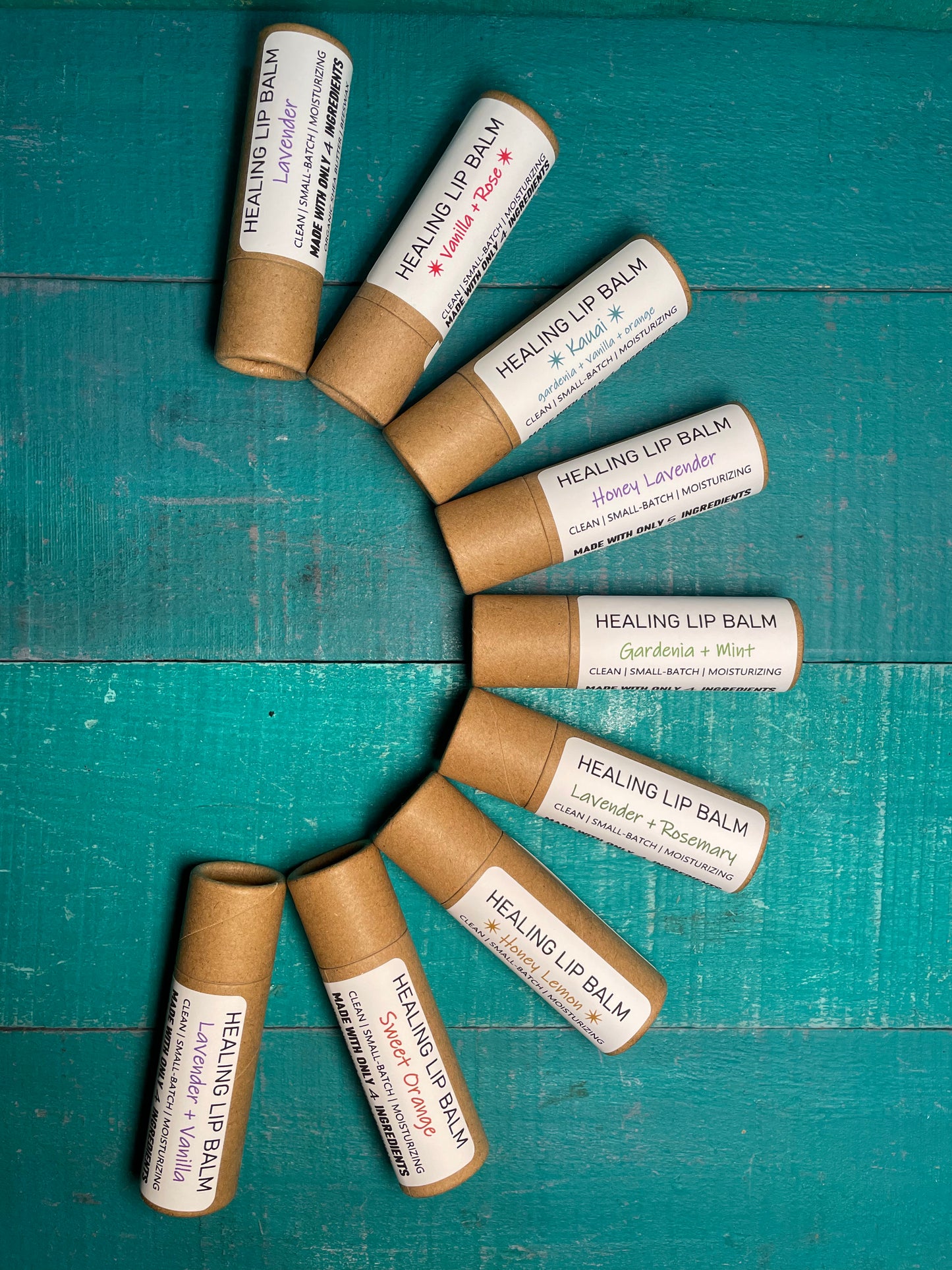 Lip Balms | COMPOSTABLE Cardboard | Deeply Moisturizing | Creamy | Sustainable PLANET-FRIENDLY | Clean Lip Balms / Chapstick | Heal Dry Chapped Lips!