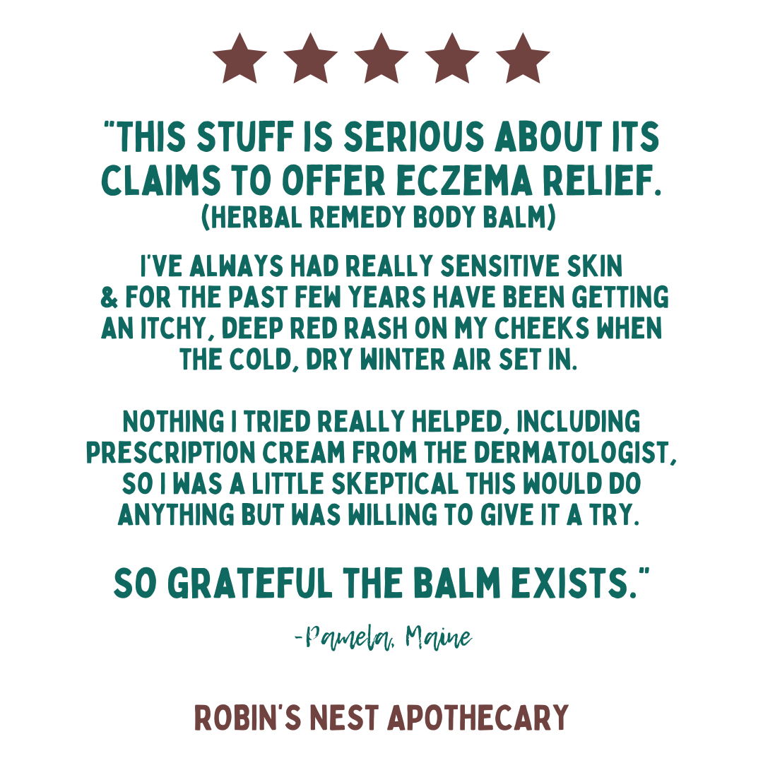 HERBAL REMEDY Body Balm | Soothe Eczema & Dry Skin | Congestion + Headache Relief | Rosemary Infused | CLEAN Skincare