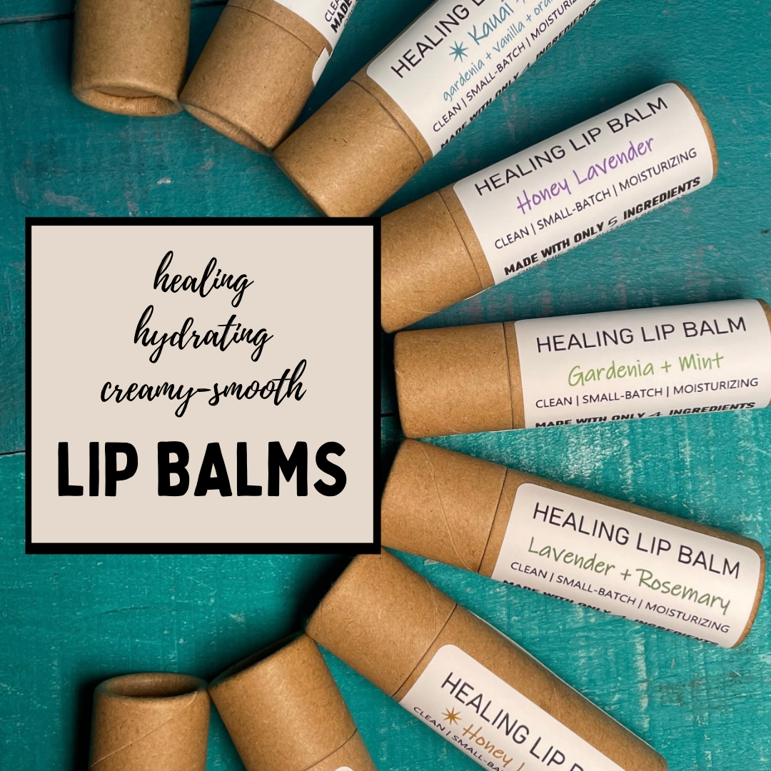 Lip Balms | COMPOSTABLE Cardboard | Deeply Moisturizing | Creamy | Sustainable PLANET-FRIENDLY | Clean Lip Balms / Chapstick | Heal Dry Chapped Lips!