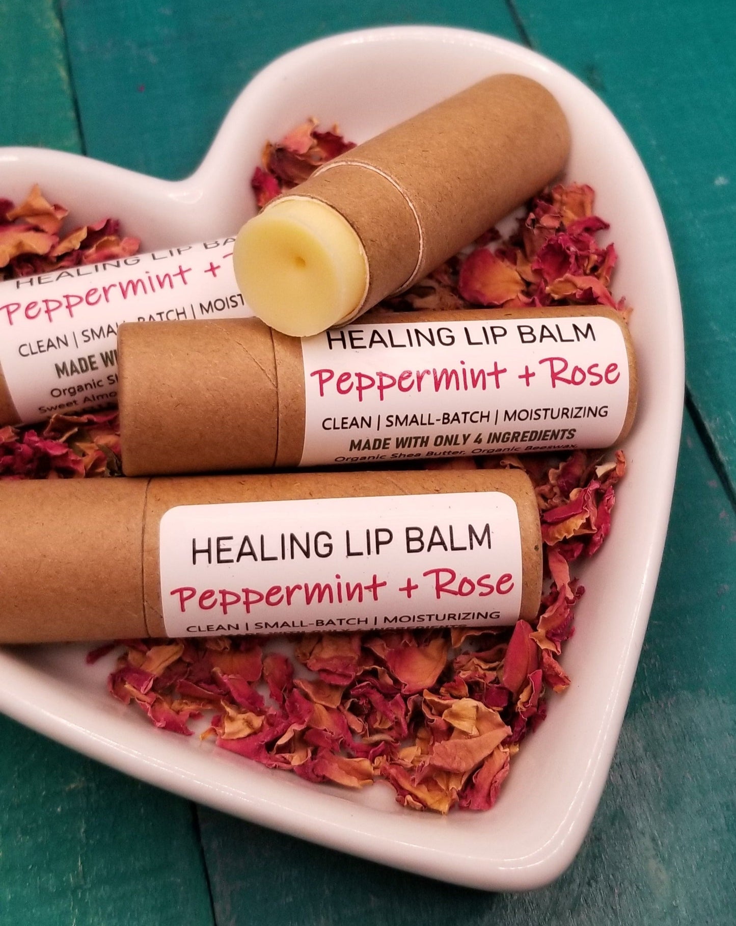 BULK Lip Balms | 5 PACK & 10 PACK | COMPOSTABLE Cardboard Tubes | Deeply Moisturizing | Creamy Texture | Sustainable PLANET-FRIENDLY Packaging | Heal Chapped Lips | Custom Chapstick
