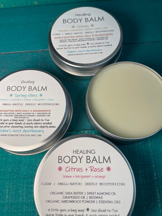 Body Balms | Soothe Eczema & Dry Skin | Natural First Aid | DEEPLY Nourishing & Hydrating | CLEAN Skincare | NO SYNTHETICS/FRAGRANCE OILS
