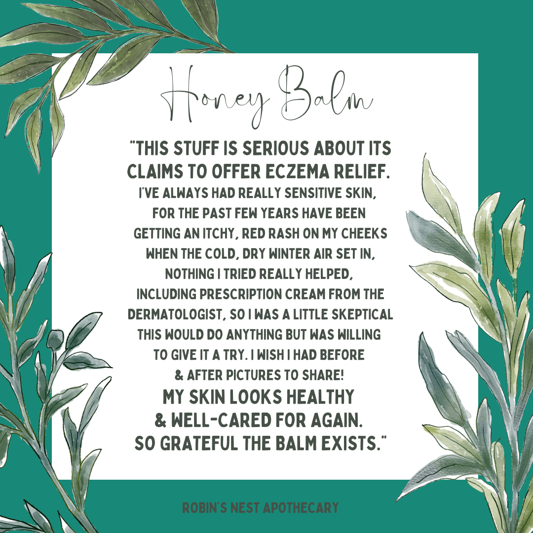 Honey Body Balms | Soothe Eczema/Dry Skin | First Aid | Super Hydrating | Made with Raw Unfiltered Honey | CLEAN Skincare