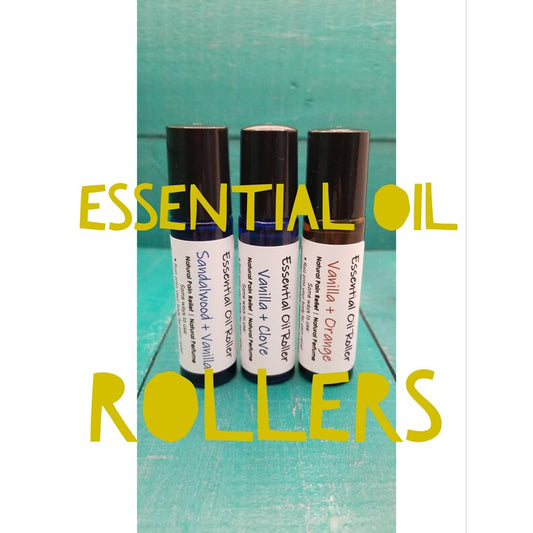 CLEAN Essential Oil Rollers | Vegan | Only 2 Ingredients | Natural Perfume | Aromatherapy | Natural Pain Relief