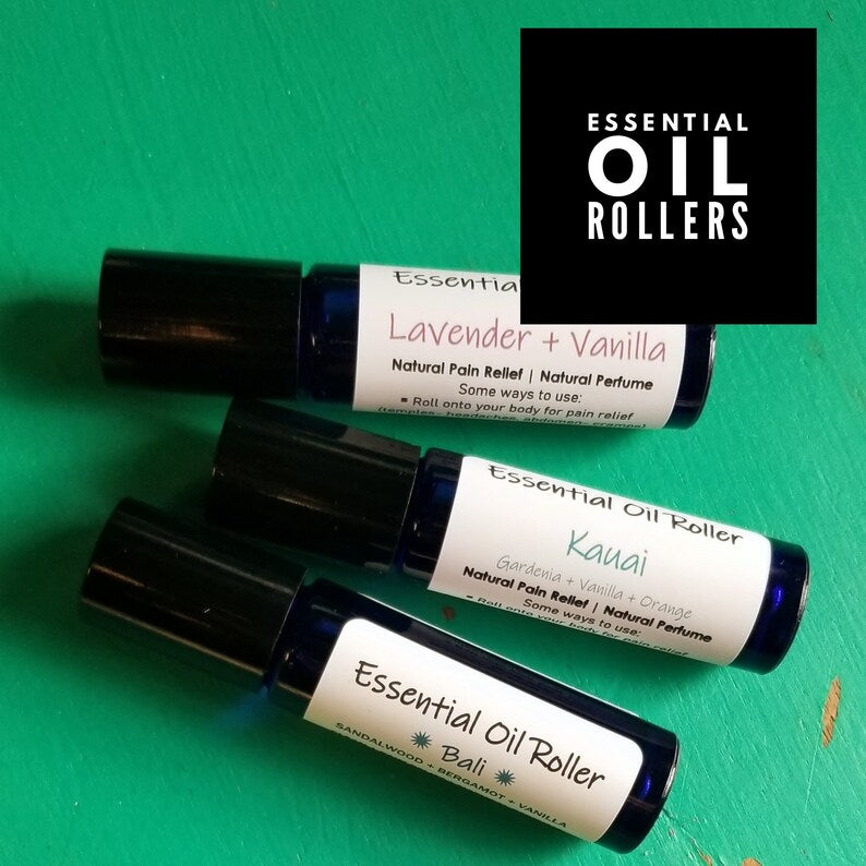 CLEAN Essential Oil Rollers | Vegan | Only 2 Ingredients | Natural Perfume | Aromatherapy | Natural Pain Relief