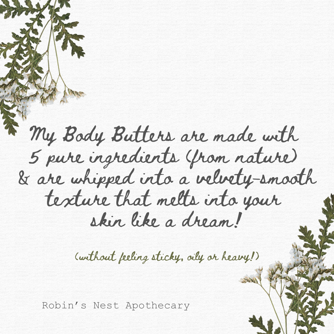 MINI TINS | Whipped Body Butters & Balms | Soothe Dry, Sensitive Skin & Eczema! | ONLY 5 CLEAN Ingredients | NO SYNTHETICS OR FRAGRANCE OILS